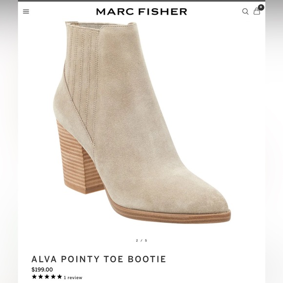 Marc Fisher suede bootie - Picture 1 of 7